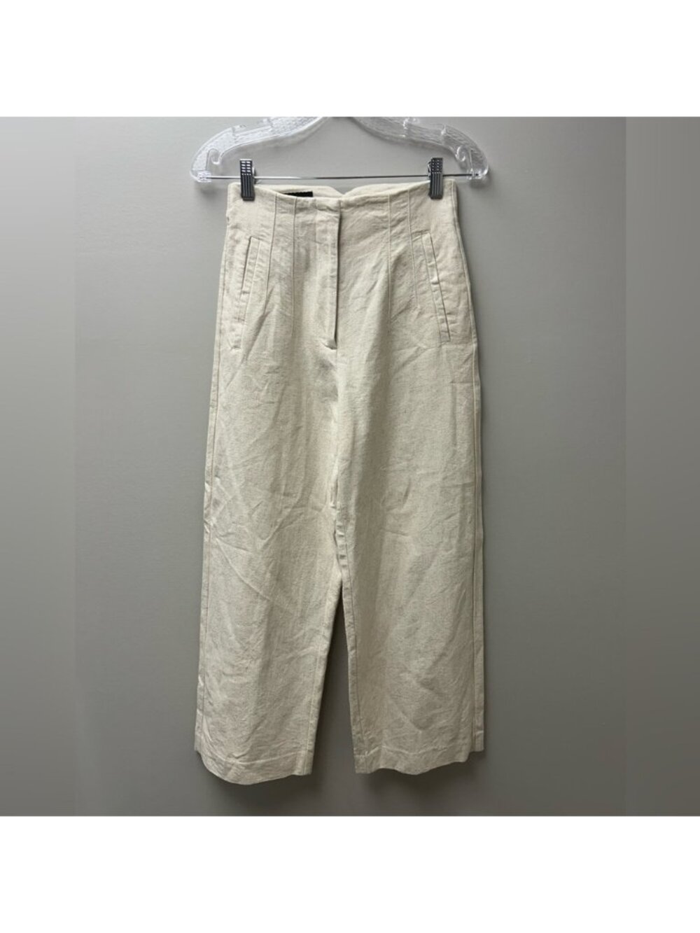 Zara Women’s Linen Paper Bag Pants
